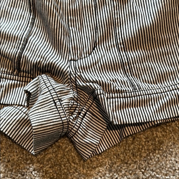 Roxy Black and White Striped Women's Shorts - Picture 8 of 10